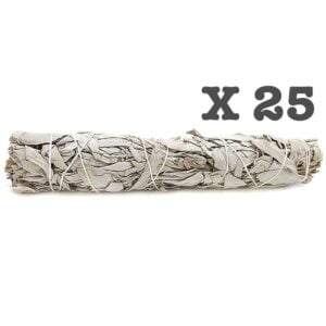 Tocha de Sálvia Branca 22Cm (25 Unidades)