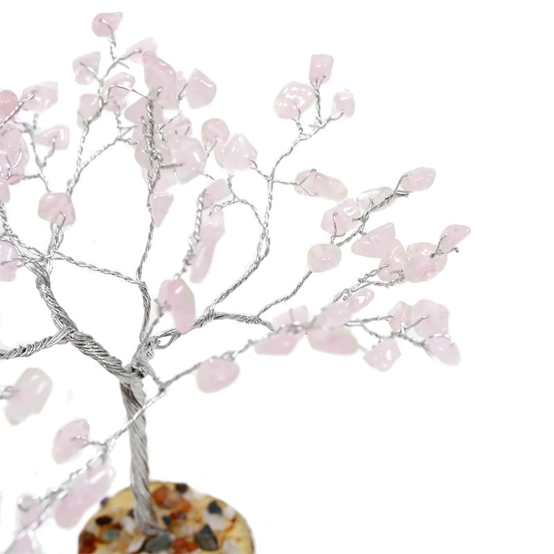 Árvore da Felicidade 100 Pedras Quartzo Rosa - Image 2