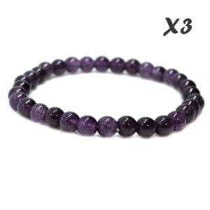 Pulseira Ametista (6mm) x3