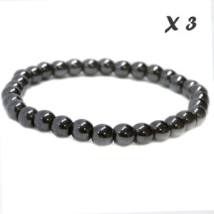 Pulseira Hematite (6mm) x3