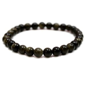 Pulseira Obsidiana Negra (4mm)