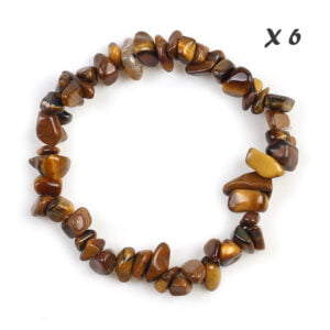 Pulseira chip Olho de Tigre x6