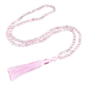 Japamala de Quartzo Quartzo Rosa
