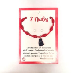 Pulseira Kabbalah 7 Nós Com Figa