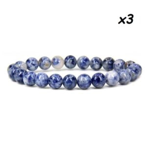 Pulseira Sodalite (6mm) x3