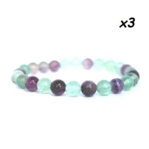 Pulseira Fluorite (6mm) x3