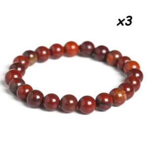 Pulseira Jaspe Sardo (6mm) x3