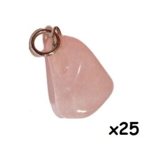 Pendente Quartzo Rosa (x25)
