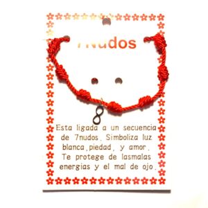 Pulseira Kabbalah 7 Nós Com Infinito