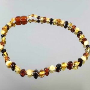 Colar de âmbar Barroco Multicor Infantil