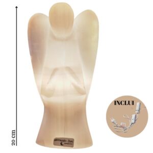 Candeeiro Anjo de Selenite L 20cm