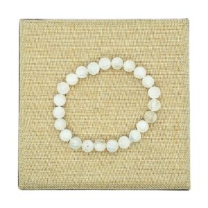 Pulseira de Pedra da Lua - Qualidade Extra (8mm)