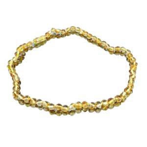 Colar de Âmbar Polido IRREGULAR MEL - Bola Pequena