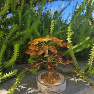 Árvore da felicidade em âmbar do Báltico